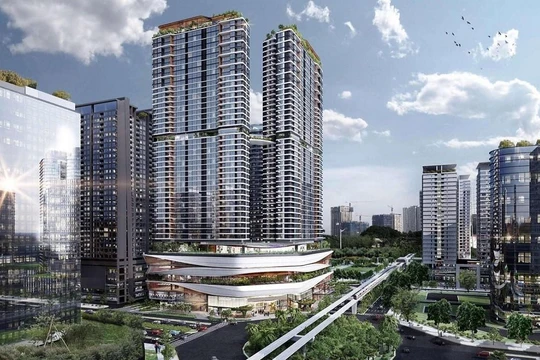 Phối cảnh dự án tòa nhà hỗn hợp NO1-T6, T7, Khu Đoàn Ngoại Giao (Tên thương mại: Han Jardin) 