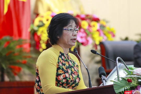 Bà Đặng Thị Kim Liên - Chủ tịch Ủy ban Mặt trận Tổ quốc Việt Nam TP Đà Nẵng