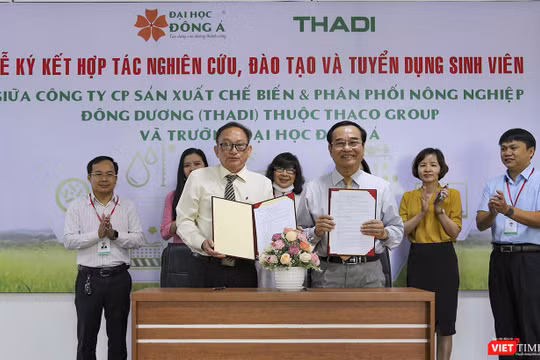 Đại diện THADI và Đại học Đông Á tại lễ ký kết hợp tác đào tạo
