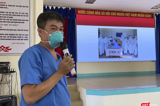 Bác sĩ Trần Thanh Linh - Phó trưởng Khoa Hồi sức cấp cứu, Bệnh viện Chợ Rẫy chia sẻ về công tác điều trị đối với bệnh nhân 581