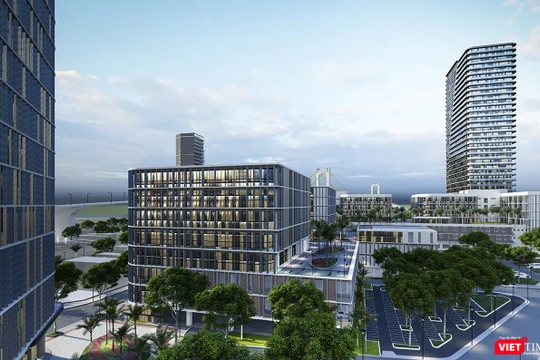 Phối cảnh khu công viên phần mềm, nơi phát triển ngành kinh tế số ở TP Đà Nẵng