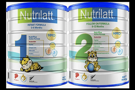 Sản phẩm sữa công thức Nutrilatt 1 và Nutrilatt 2 của Công ty TNHH MS Nutrition Pte (ảnh baohiemxahoi.vn)