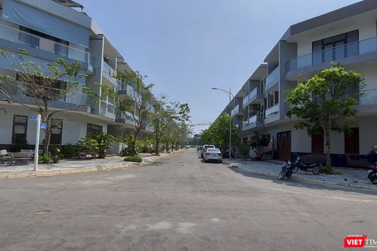 Một góc Dự án khu nhà phố và biệt thự bờ biển Thanh Bình được xây dựng trên diện tích 29 ha do Công ty THHH MTV Phát triển nhà Đa Phước thực hiện