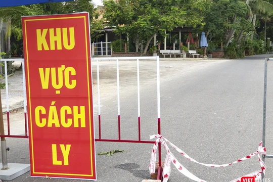 Khối phố Thịnh Mỹ, phường Cẩm An, TP Hội An, Quảng Nam bị phong tỏa, cách ly