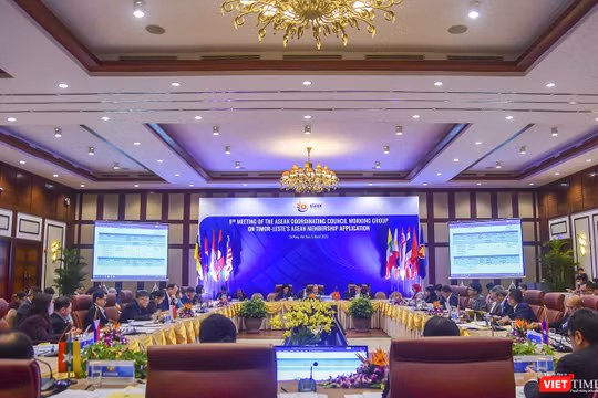Quang cảnh cuộc họp lần thứ 9 Nhóm Công tác Hội đồng Điều phối ASEAN (ACCWG) diễn ra tại Đà Nẵng vào chiều ngày 5/3