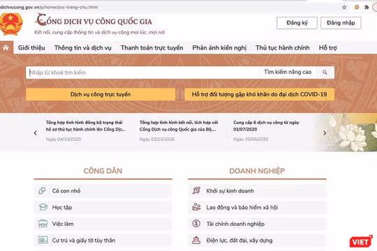 Cổng dịch vụ công Quốc gia
