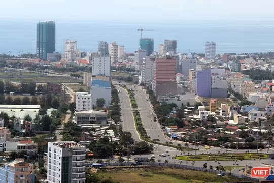 Một góc đô thị Đà Nẵng nhìn từ trên cao