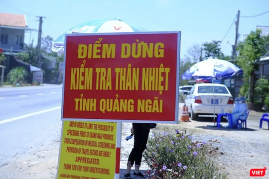 Chốt kiểm soát dịch COVID-19 trên địa bàn tỉnh Quảng Ngãi