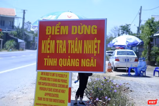 Chốt kiểm soát dịch COVID-19 trên địa bàn tỉnh Quảng Ngãi