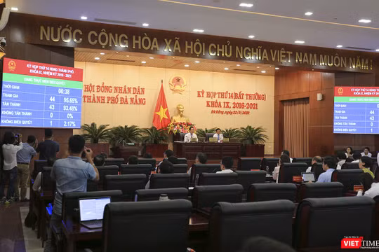 Kết quả bỏ phiếu thông qua Đồ án điều chỉnh quy hoạch chung phát triển TP Đà Nẵng đến năm 2030, tầm nhìn đến năm 2045 của đại biểu HĐND TP Đà Nẵng