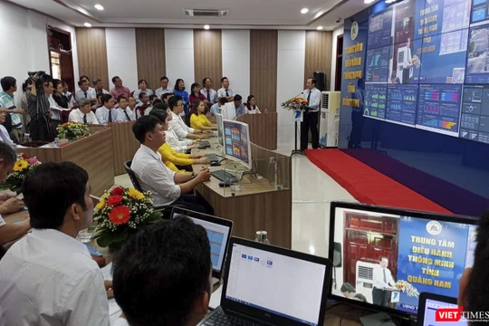 Trung tâm điều hành thông minh IOC Quảng NAm trong ngày khai trương