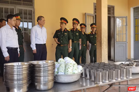 Trung tâm Huấn luyện dự bị động viên Đồng Nghệ (huyện Hòa Vang, Đà Nẵng) sẵn sàng cơ sở vậy chất để tiếp nhận, cách ly công dân Việt Nam về nước theo quy trình.