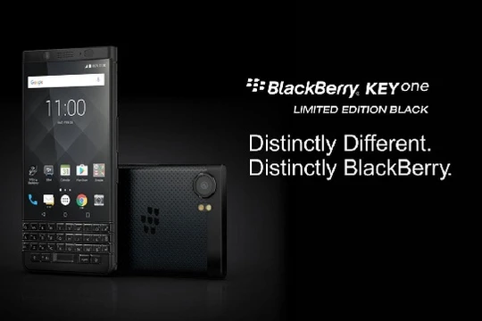 Hình ảnh BlackBerry KEYone phiên bản màu đen (ảnh: CrackBerry)