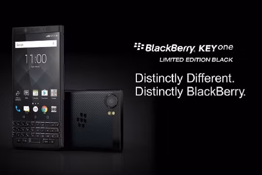 Hình ảnh BlackBerry KEYone phiên bản màu đen (ảnh: CrackBerry)