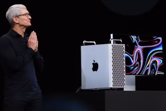 CEO Tim Cook công bố máy tính Mac Pro mới tại Hội nghị các nhà phát triển Apple 2019 ngày 3 tháng 6 năm 2019. Ảnh: Pressfrom