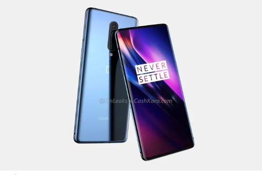 Hình ảnh render được cho là của OnePlus 8. Ảnh: Gizmochina