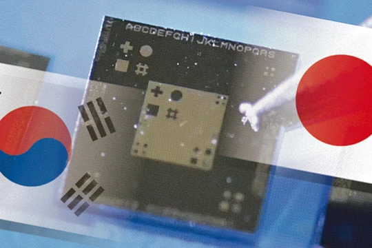 Đầu tháng 7, Tokyo đã thắt chặt kiểm soát xuất khẩu đối với các vật liệu công nghệ cao được sử dụng trong quá trình sản xuất chất bán dẫn và màn hình hiển thị. Ảnh: Nikkei Asian Review