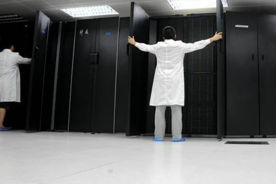 Sunway TaihuLight, một siêu máy tính của Trung Quốc. Ảnh: SCMP