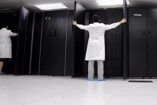 Sunway TaihuLight, một siêu máy tính của Trung Quốc. Ảnh: SCMP