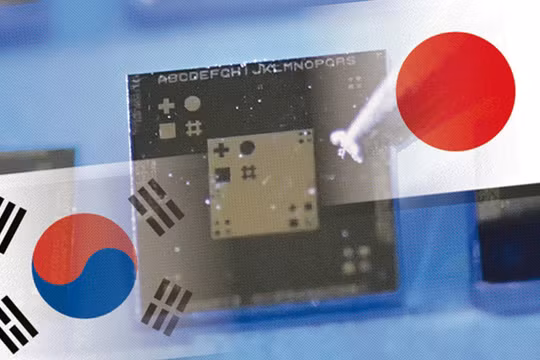 Ngành công nghiệp sản xuất chip của Hàn Quốc phụ thuộc vào việc nhập khẩu nguyên liệu sản xuất từ Nhật Bản, Seoul đang muốn thay đổi điều đó. Ảnh: Nikkei Asian Review