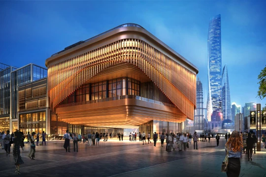 Vẻ đẹp lộng lẫy về đêm của rạp hát Fosun Foundation, Thượng Hải. Nguồn: Fosun Foundation