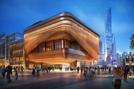 Vẻ đẹp lộng lẫy về đêm của rạp hát Fosun Foundation, Thượng Hải. Nguồn: Fosun Foundation