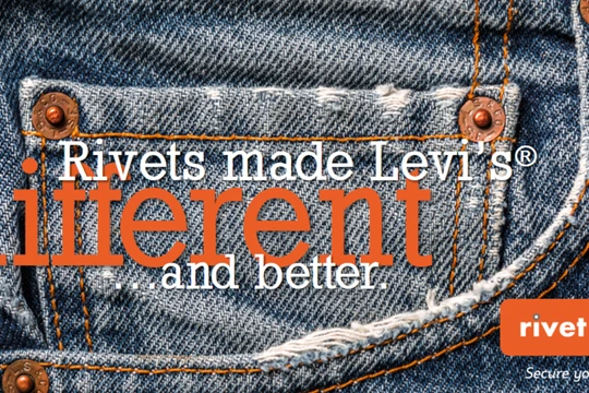 Đinh tán trên túi quần Jean có nguồn gốc từ bộ đồ lao động của những người thợ mỏ. Nguồn: Rivert MRO