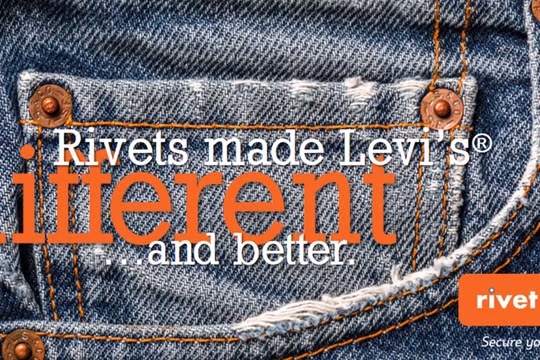 Đinh tán trên túi quần Jean có nguồn gốc từ bộ đồ lao động của những người thợ mỏ. Nguồn: Rivert MRO