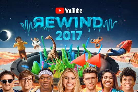 Youtube Rewind là video thường niên để tổng kết cho một năm sắp qua. Nguồn: Youtube