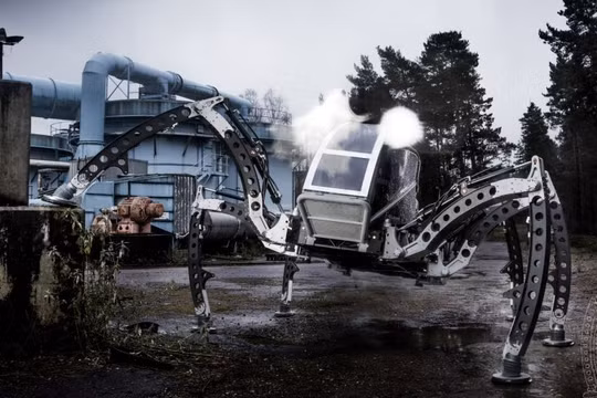 Mantis với 6 chân di chuyển được là robot hoạt động đa địa hình lớn nhất thế giới. Nguồn: linuxgizmos