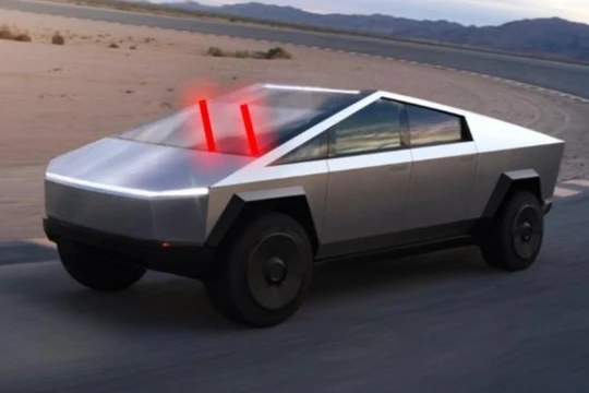 Mẫu xe Cybertruck của Tesla không dùng gạt mưa