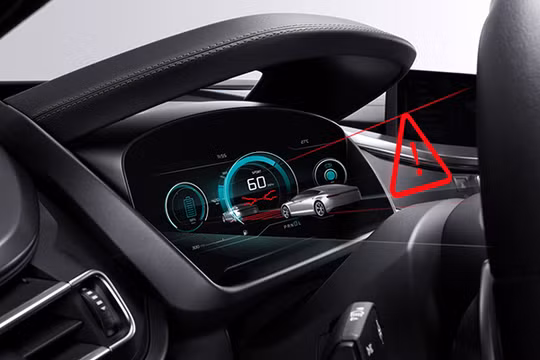 Mô phỏng công nghệ màn hình không gương của Bosch. 