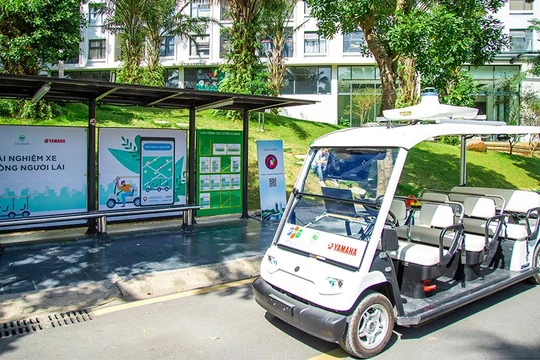 Xe tự hành của Yamaha, FPT chạy “nuột” trong khu đô thị Ecopark