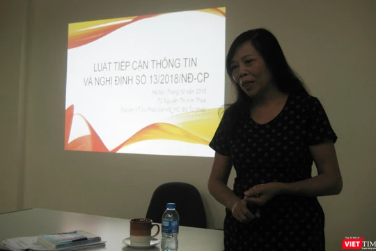 TS Nguyễn Thị Kim Thoa - Nguyên Vụ trưởng Vụ Pháp luật hình sự - hành chính Bộ Tư pháp