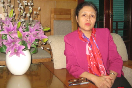 Bà Nguyễn Phương Nga - Chủ tịch Liên hiệp các tổ chức hữu nghị Việt Nam