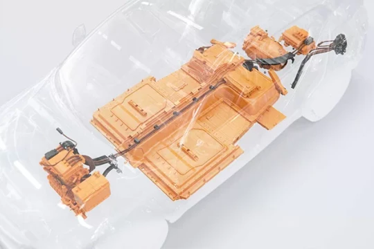 Sắp xếp các bộ phận trên XC40 chạy điện. Ảnh: Volvo 