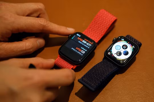 Apple vẫn chiếm vị trí cao nhất về thị phần thiết bị đeo được trong quý 4/2018. ẢNH: REUTERS