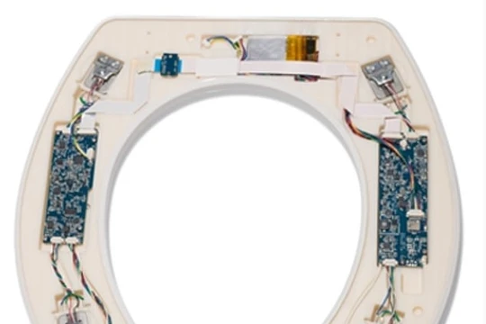 Loại nắp bồn cầu độc đáo bên trong chứa các bộ cảm biến - Ảnh : Viện công nghệ Rochester