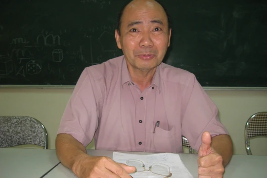 PGS TS Tống Đình Quỳ - Chủ tịch Hội Ứng dụng Toán học Việt Nam. (Ảnh: Đ.H)