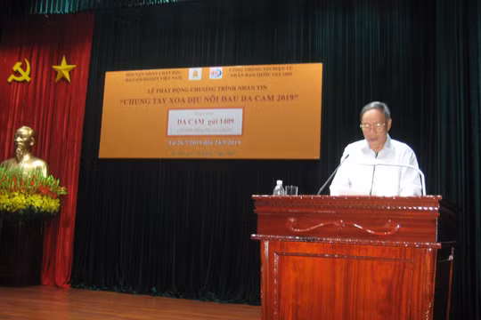 Thượng tướng Nguyễn Văn Rinh - Chủ tịch Hội Nạn nhân Chất độc Da cam/Dioxin Việt Nam phát động chương trình