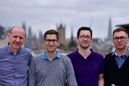 Đội ngũ sáng lập công ty SLAMcore. Ảnh: The Telegraph.co.uk. 