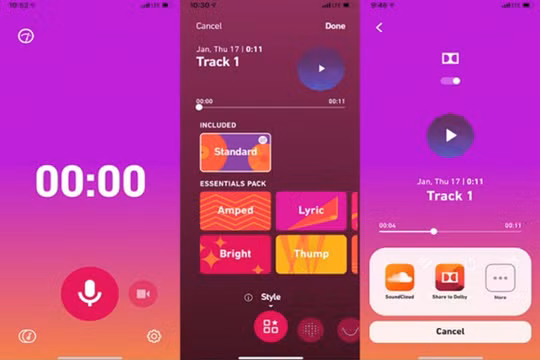 “234” có thể mang đến cho điện thoại những bản ghi âm chất lượng phòng thu. Ảnh: Dolby.