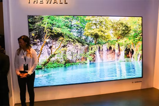 Tivi “The Wall” của Samsung tại CES 2019. ẢNH CHỤP MÀN HÌNH CNET
