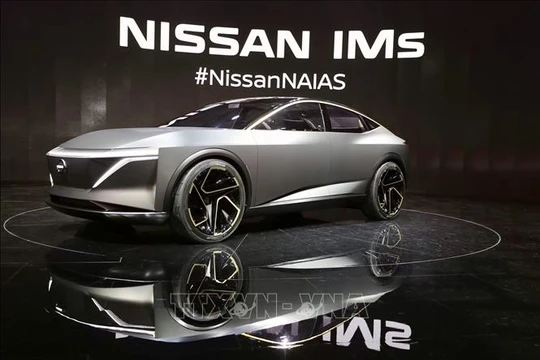 Mẫu ô tô của hãng Nissan được giới thiệu tại Triển lãm ô tô quốc tế Bắc Mỹ ở Detroit, Mỹ, ngày 14/1/2019. Ảnh: THX/TTXVN