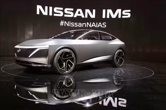 Mẫu ô tô của hãng Nissan được giới thiệu tại Triển lãm ô tô quốc tế Bắc Mỹ ở Detroit, Mỹ, ngày 14/1/2019. Ảnh: THX/TTXVN