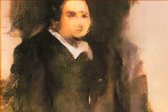 Chân dung Edmond Belamy, 2018, 70X70 cm, vẽ bởi AI và đã được bán với giá 432.500 USD hôm 25/10/2018 tại nhà đấu giá Christie’s ở New York. Ảnh: Obvious