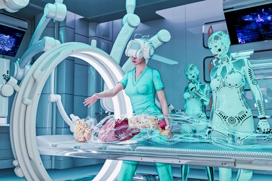 Ý tưởng mang tính đột phá trong ngành phẫu thuật của Vicarious Surgical. Ảnh: TechCrunch. 