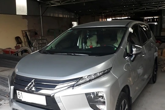 Chiếc xe Mitsubishi Xpander của anh Nghi được cho là bị lỗi hụt hơi khi tăng tốc. 