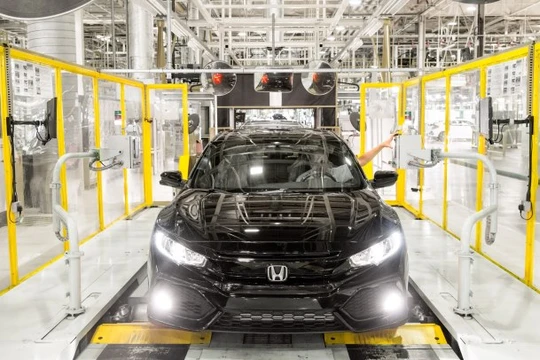Trong một nhà máy ô tô của Honda