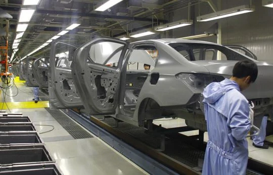 Quang cảnh một nhà máy ô tô ở Trung Quốc